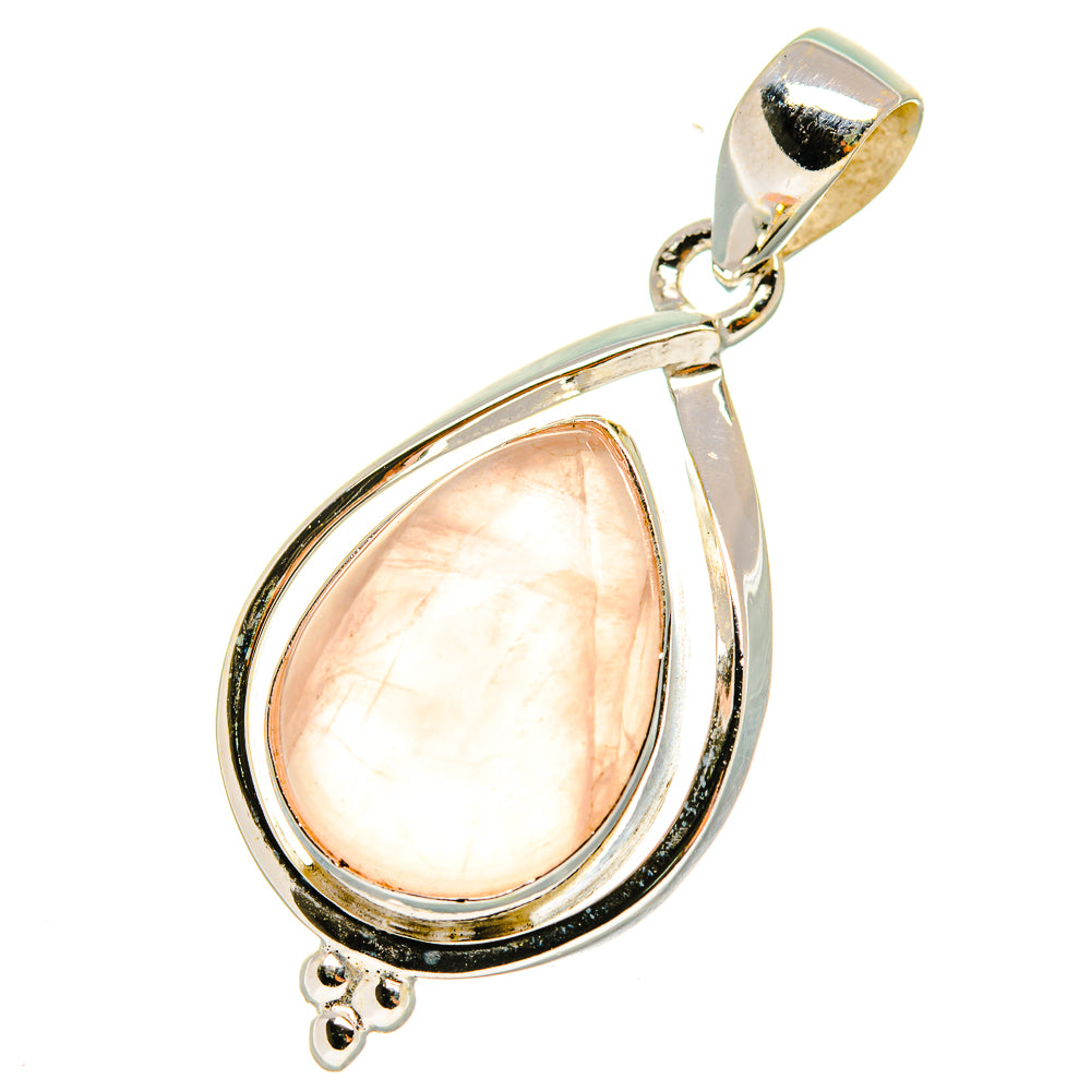 Rose Quartz Pendants handcrafted by Anasilvercos - PD7773