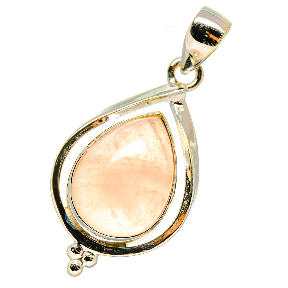 Rose Quartz Pendants handcrafted by Anasilvercos - PD7775
