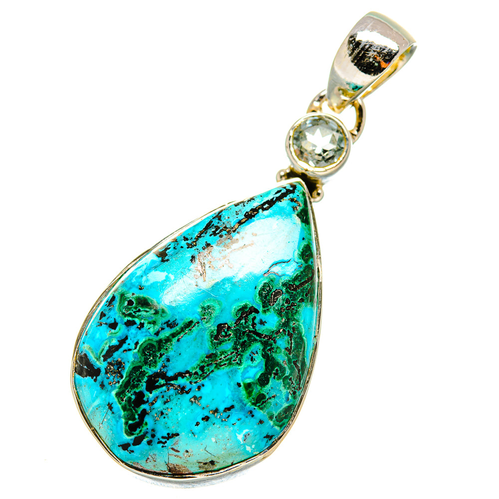 Chrysocolla Pendants handcrafted by Anasilvercos - PD7805
