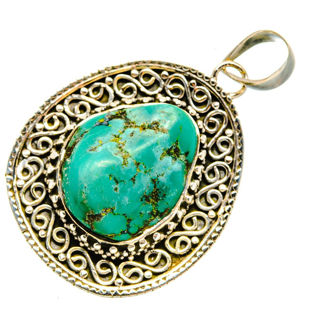 Tibetan Turquoise Pendants handcrafted by Anasilvercos - PD7808
