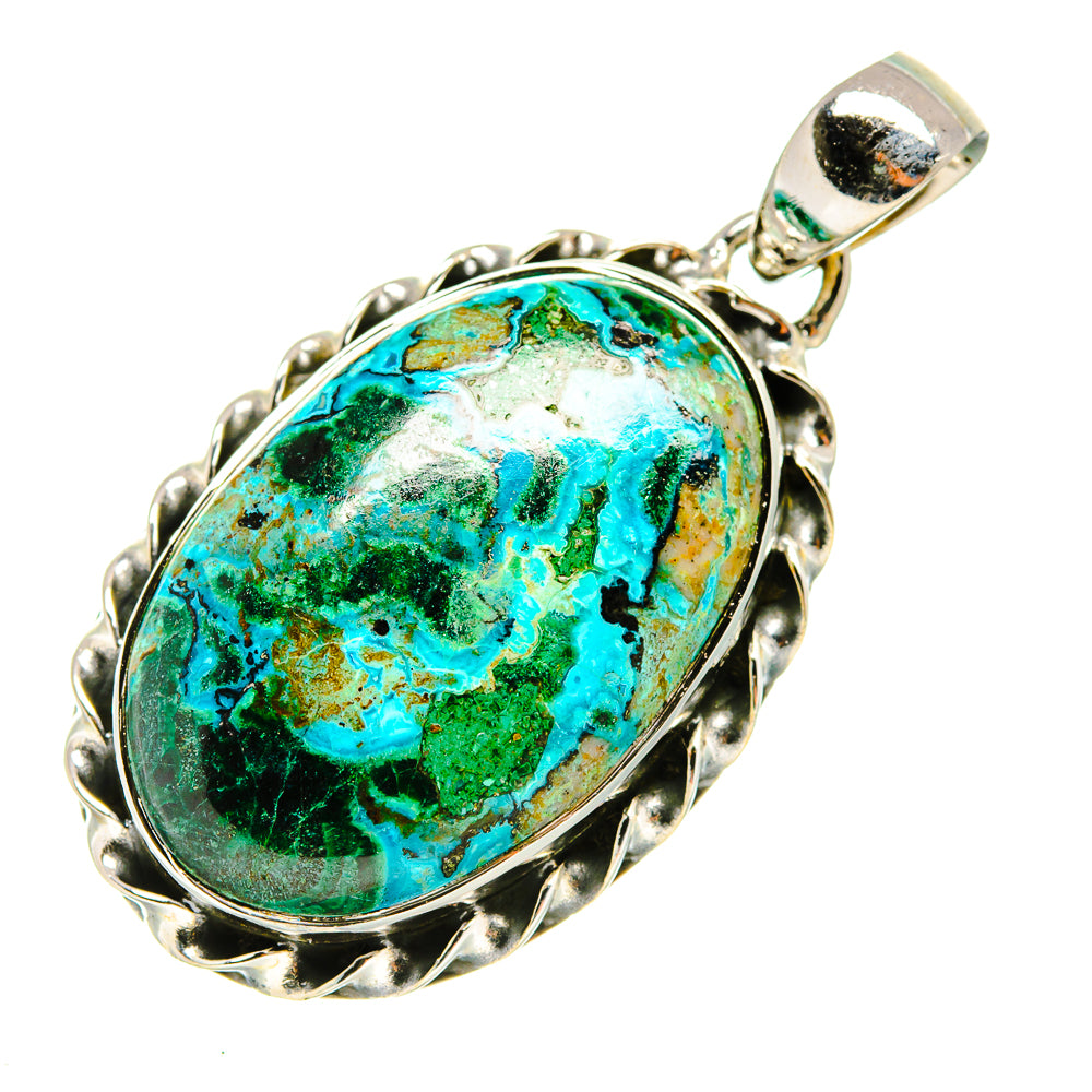 Chrysocolla Pendants handcrafted by Anasilvercos - PD7809