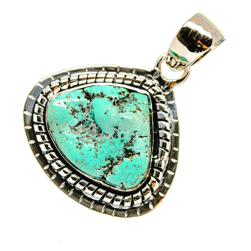 Tibetan Turquoise Pendants handcrafted by Anasilvercos - PD7813