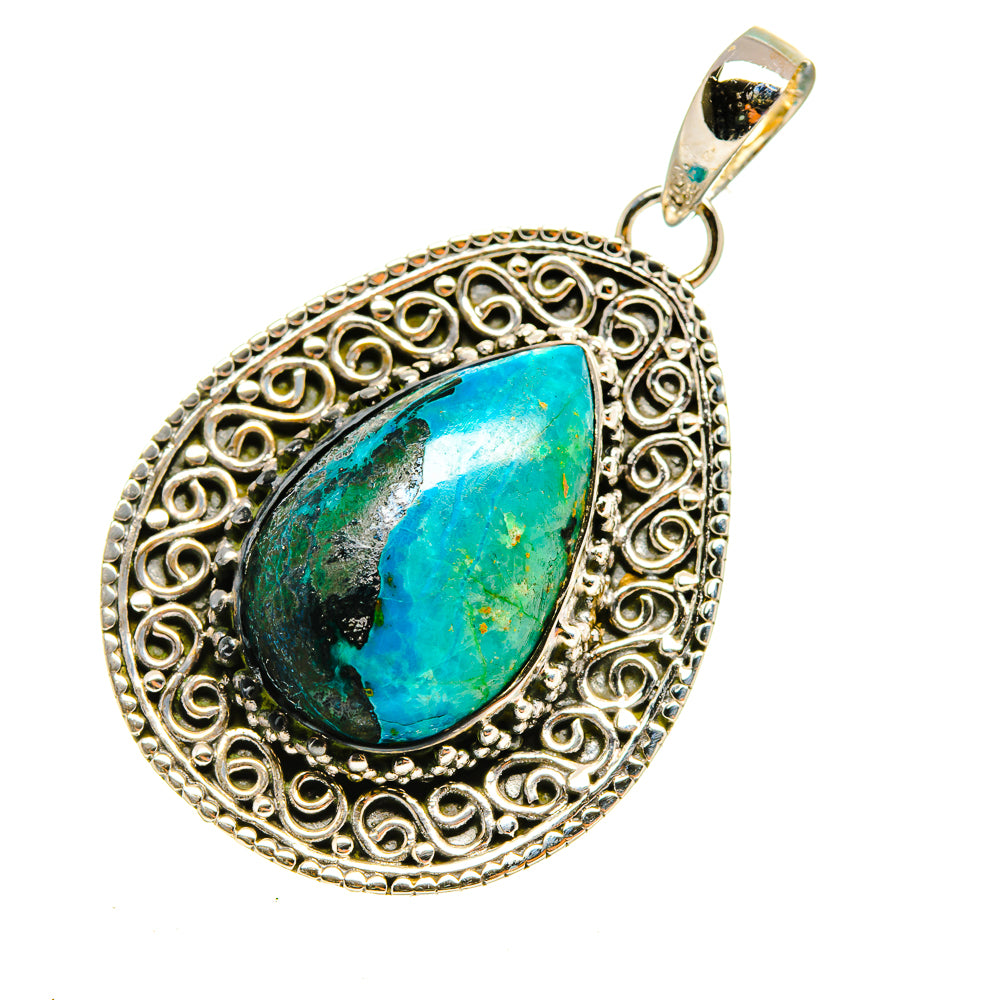 Chrysocolla Pendants handcrafted by Anasilvercos - PD7814