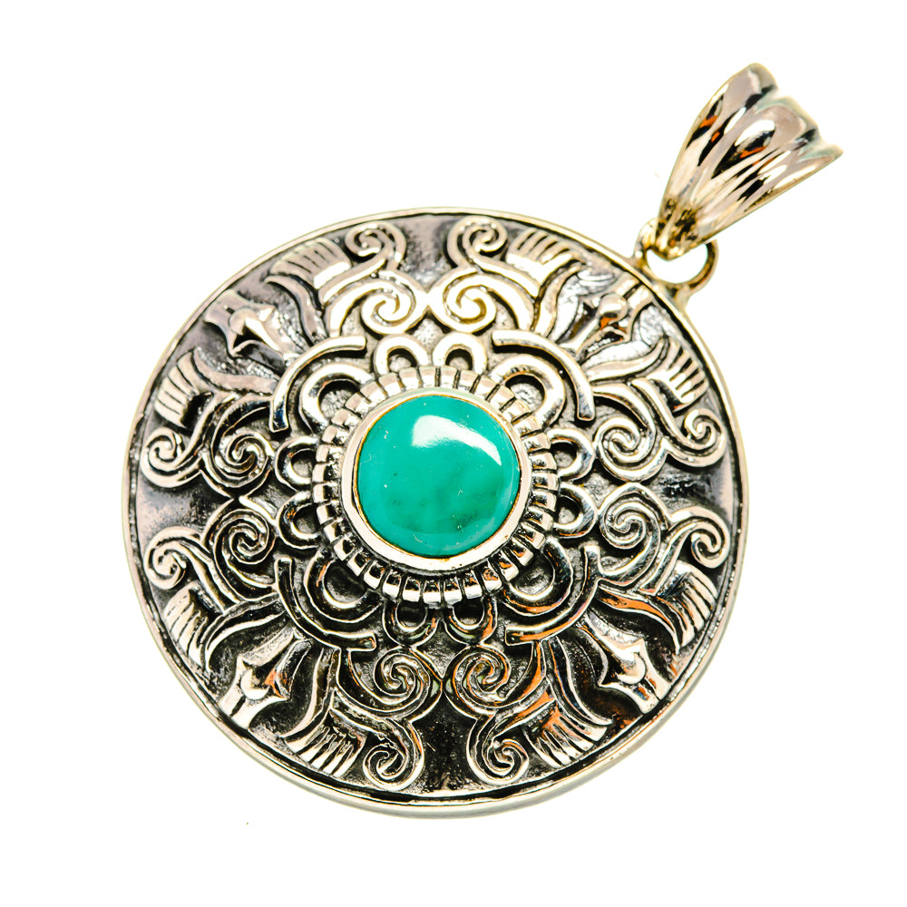 Arizona Turquoise Pendants handcrafted by Anasilvercos - PD7816