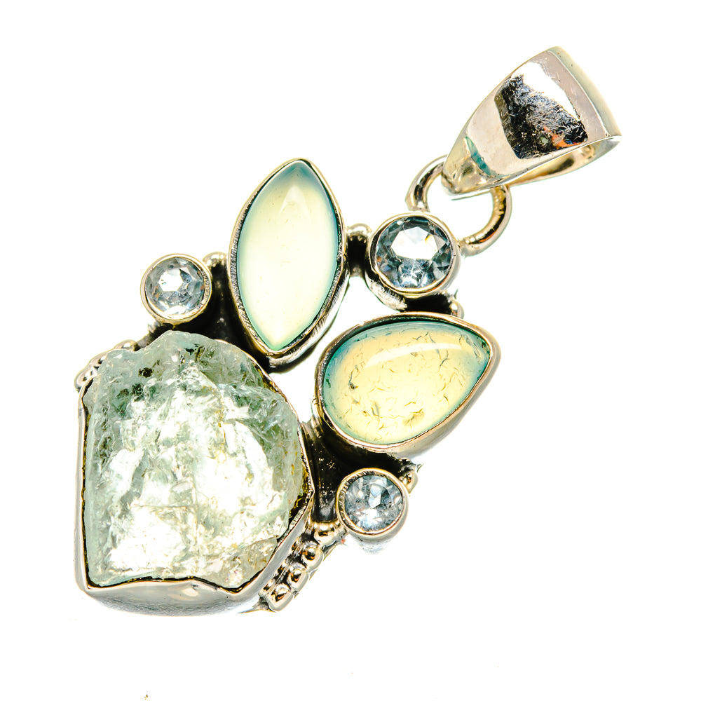 Aquamarine Pendants handcrafted by Anasilvercos - PD7818