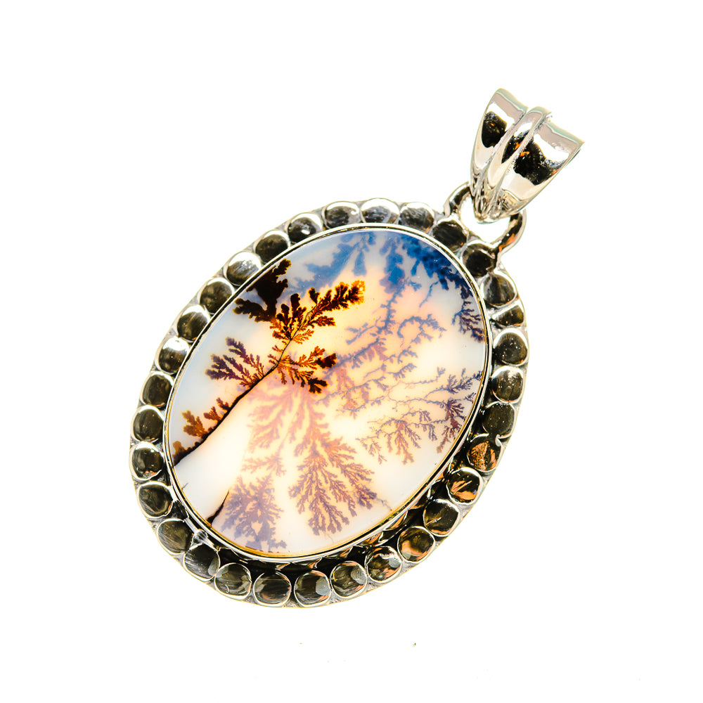 Scenic Dendritic Agate Pendants handcrafted by Anasilvercos - PD7837