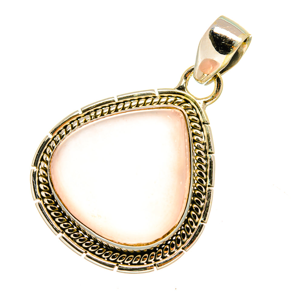 Rose Quartz Pendants handcrafted by Anasilvercos - PD7861