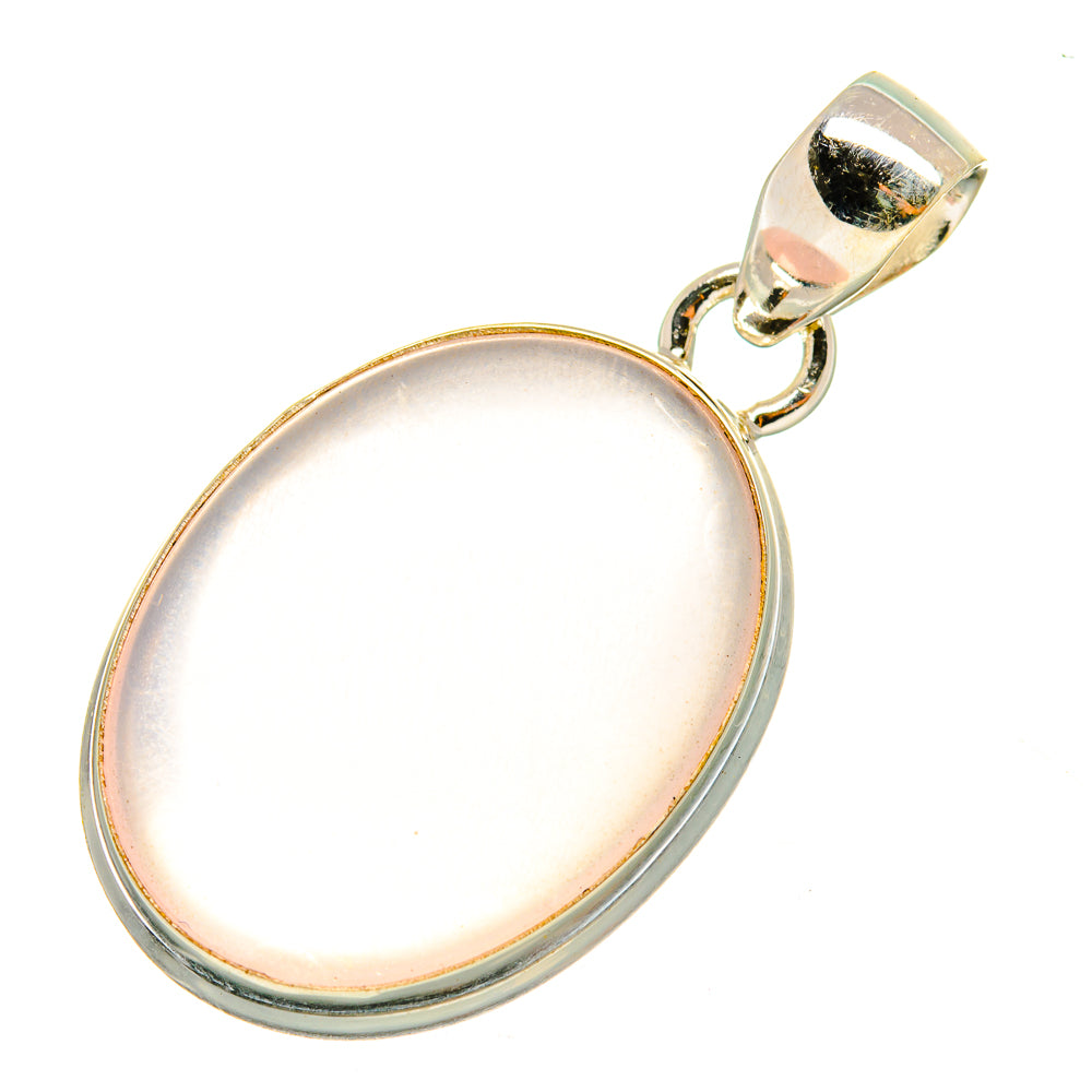 Rose Quartz Pendants handcrafted by Anasilvercos - PD7863