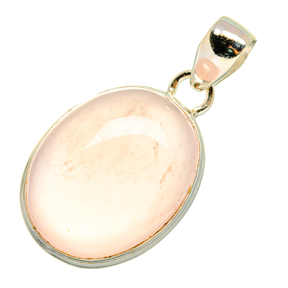 Rose Quartz Pendants handcrafted by Anasilvercos - PD7864