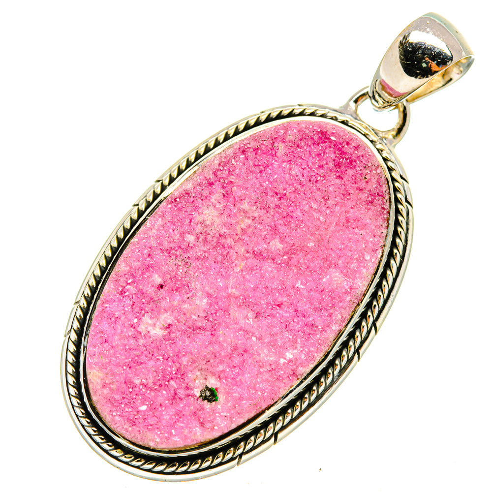 Cobalto Calcite Druzy Pendants handcrafted by Anasilvercos - PD7874