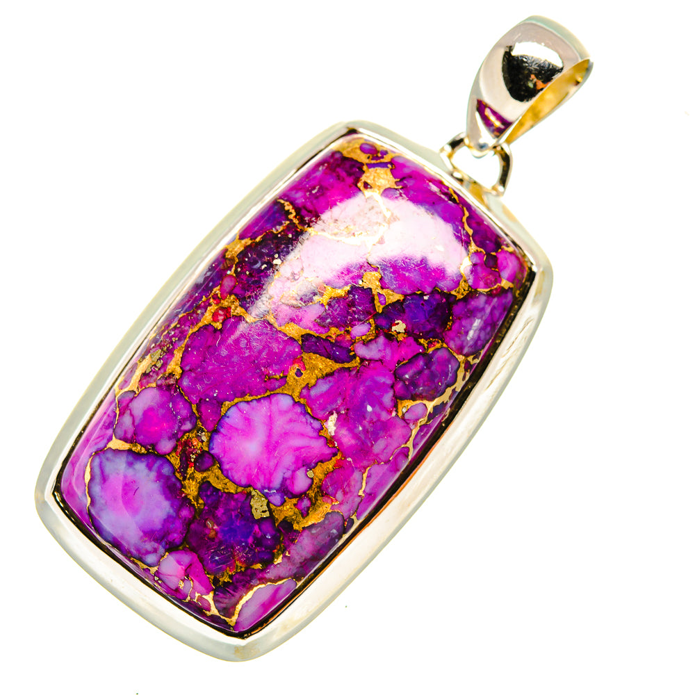 Purple Copper Composite Turquoise Pendants handcrafted by Anasilvercos - PD7892