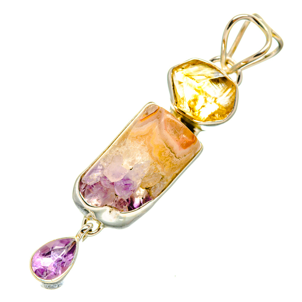 Amethyst Stalactite Pendants handcrafted by Anasilvercos - PD7894