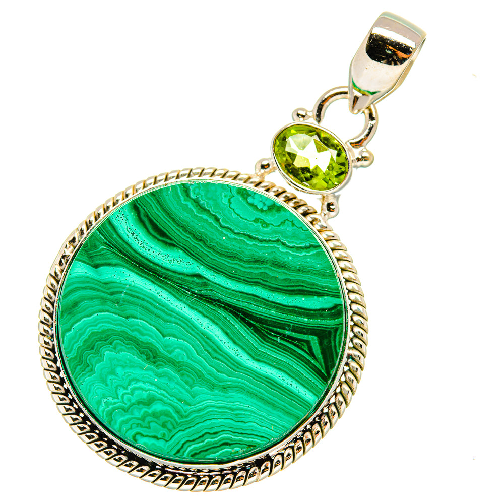 Malachite Pendants handcrafted by Anasilvercos - PD7925
