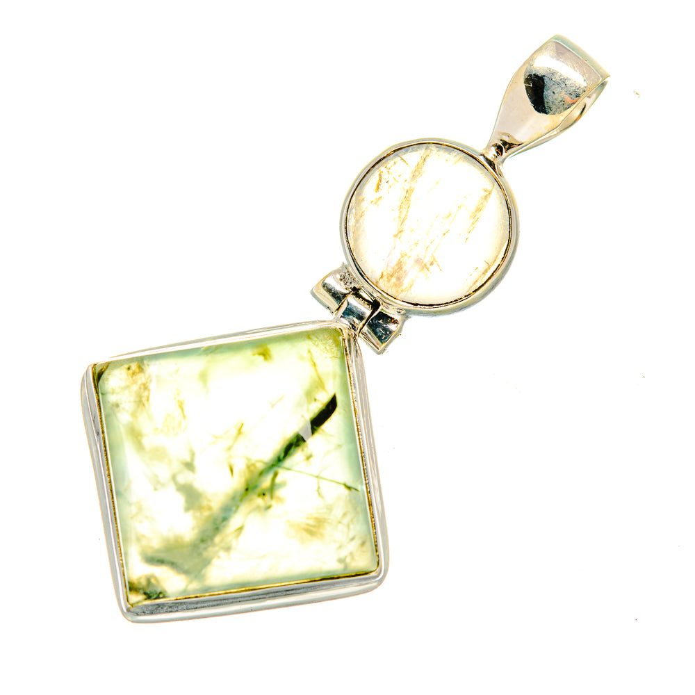 Prehnite Pendants handcrafted by Anasilvercos - PD7927