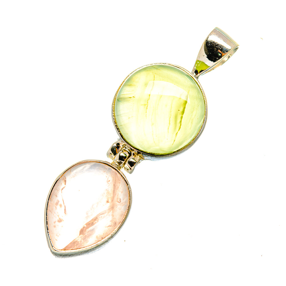 Prehnite Pendants handcrafted by Anasilvercos - PD7933