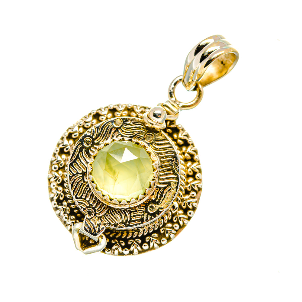 Prehnite Pendants handcrafted by Anasilvercos - PD7934