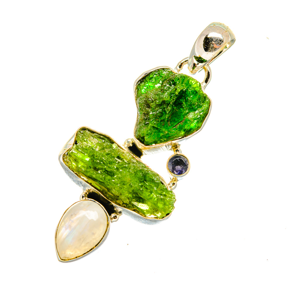 Chrome Diopside Pendants handcrafted by Anasilvercos - PD7935