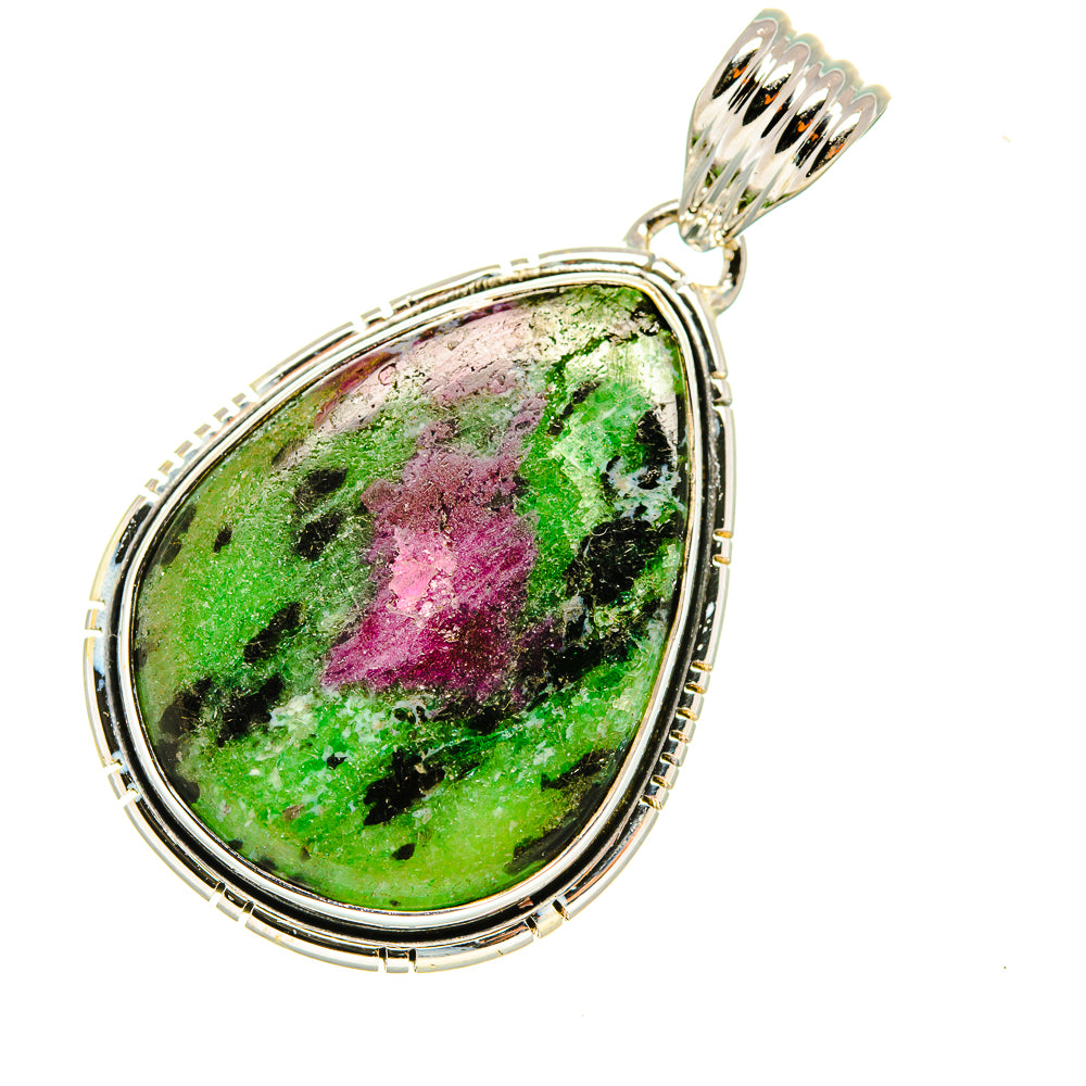 Ruby Zoisite Pendants handcrafted by Anasilvercos - PD7940