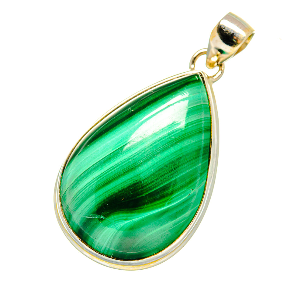 Malachite Pendants handcrafted by Anasilvercos - PD7942