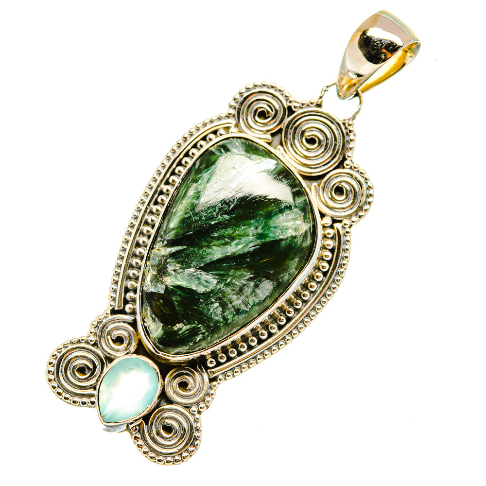 Seraphinite Pendants handcrafted by Anasilvercos - PD7946
