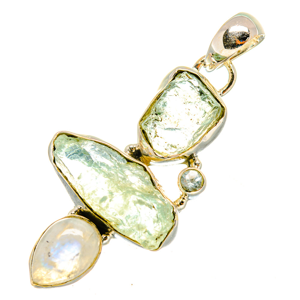 Aquamarine Pendants handcrafted by Anasilvercos - PD7947