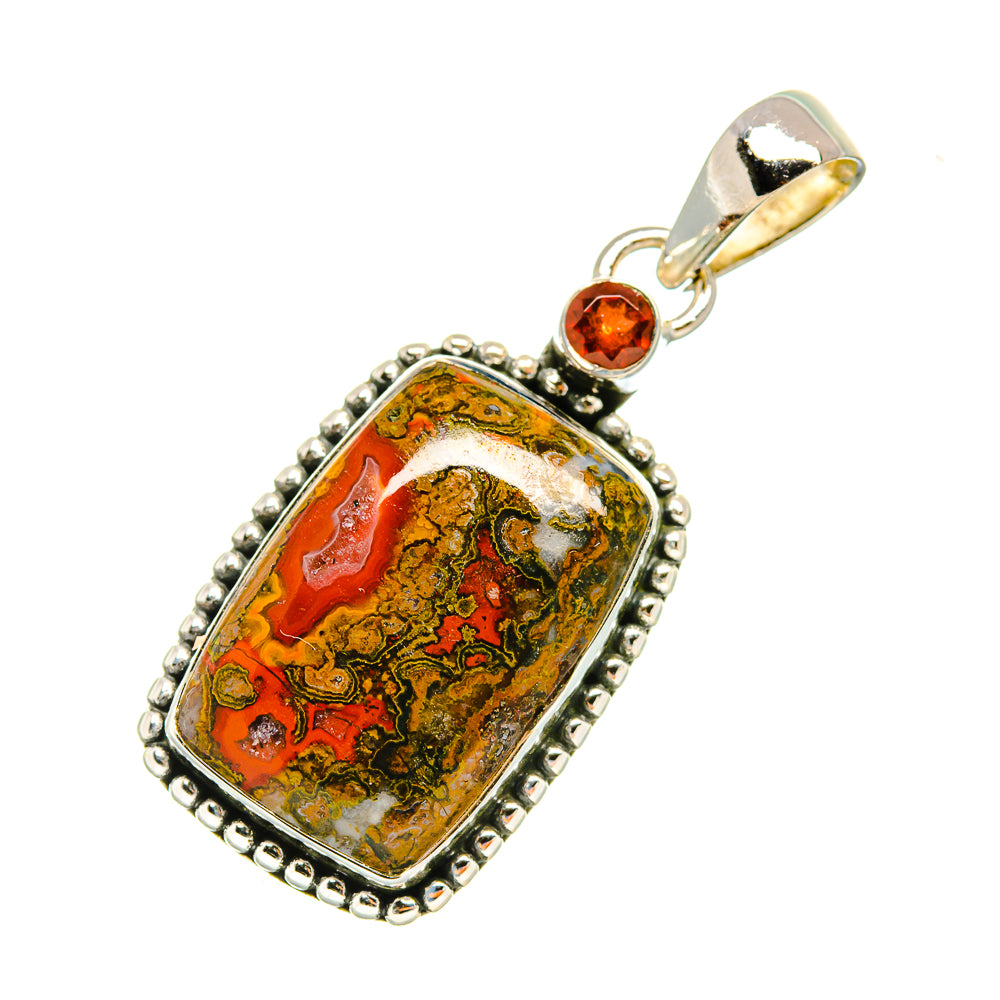 Moroccan Agate Pendants handcrafted by Anasilvercos - PD7955