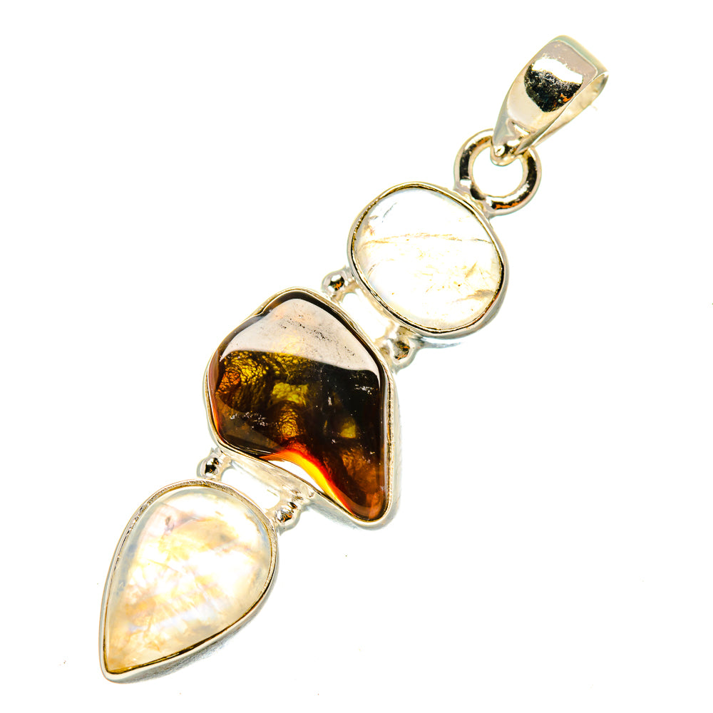 Mexican Fire Agate Pendants handcrafted by Anasilvercos - PD7962