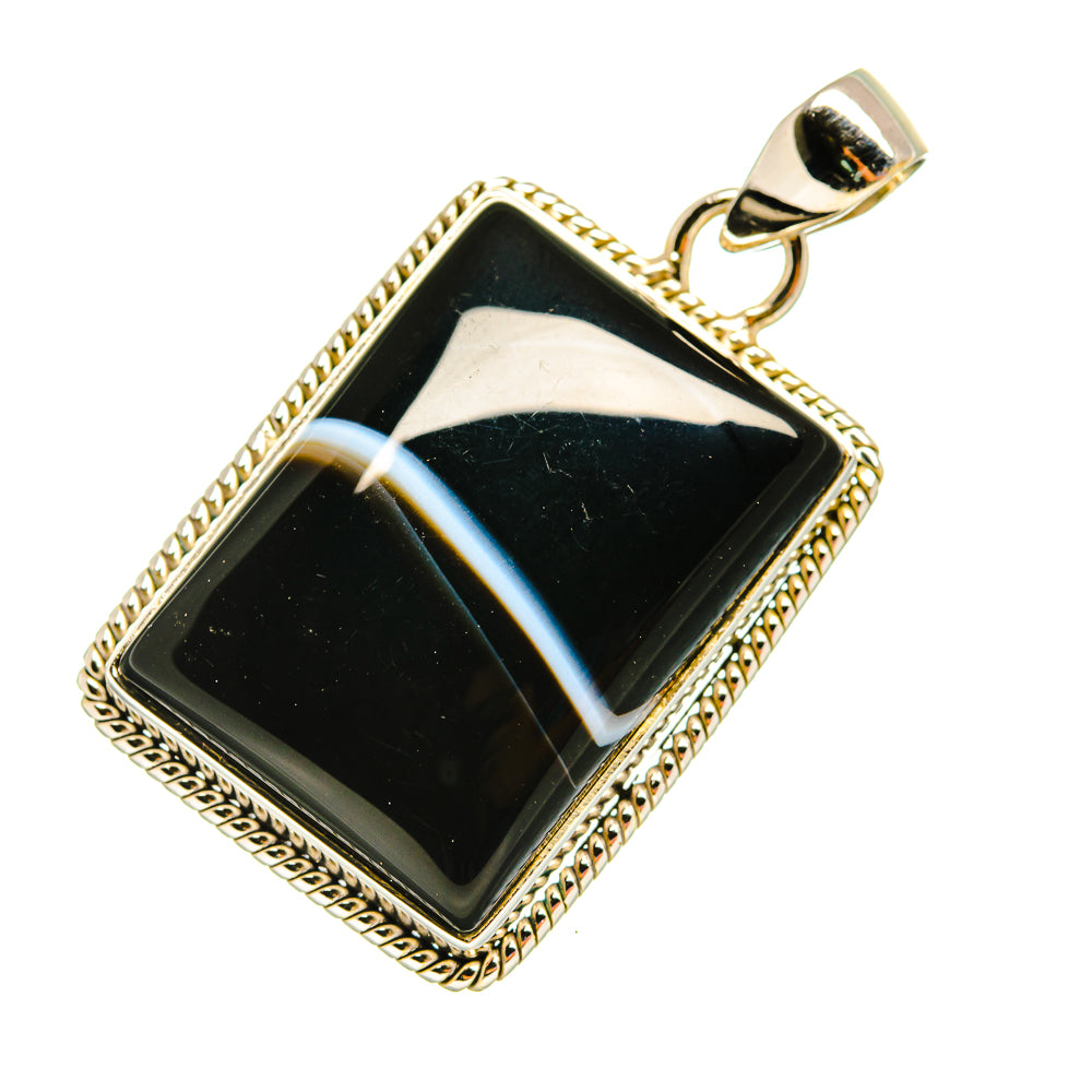 India Agate Pendants handcrafted by Anasilvercos - PD7992