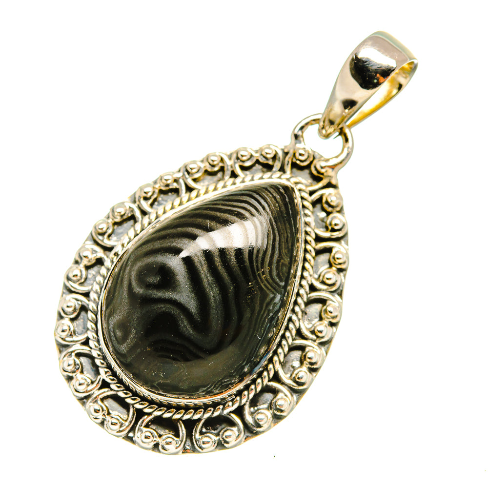 Psilomelane Pendants handcrafted by Anasilvercos - PD7994