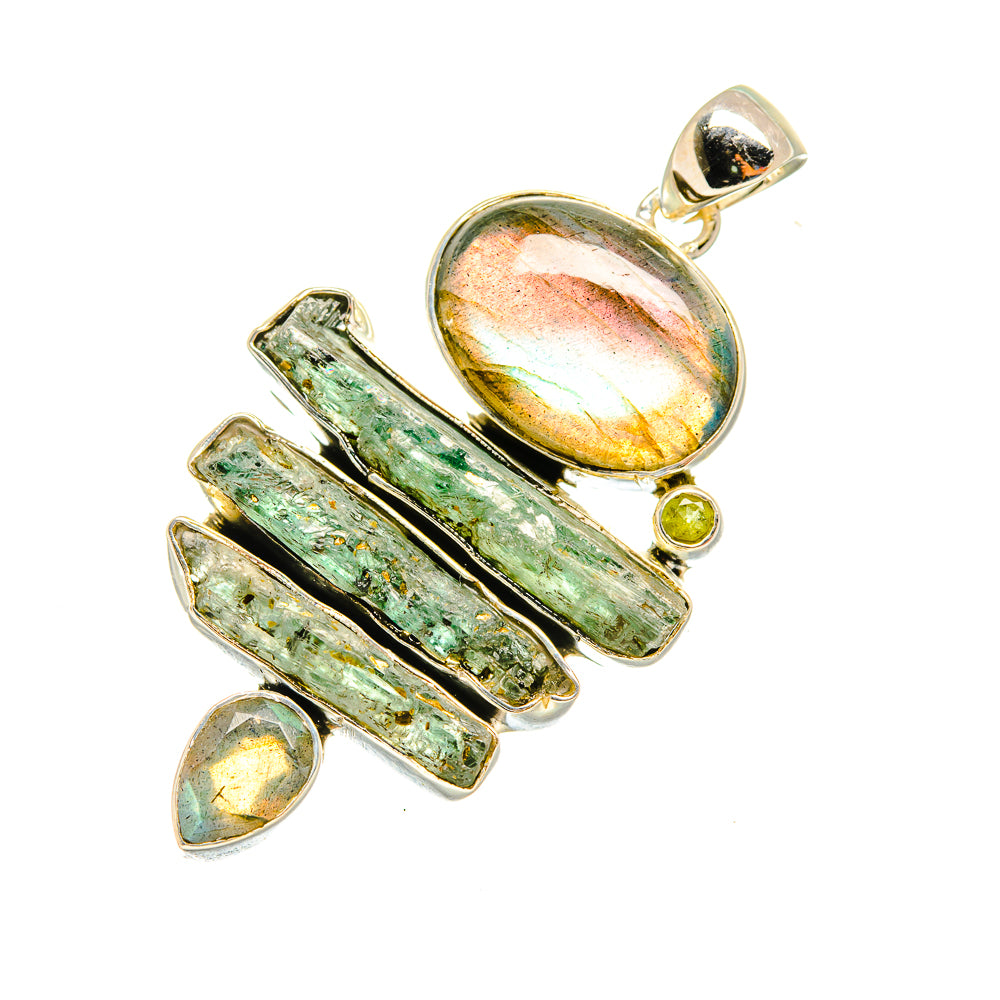 Labradorite, Aquamarine, Peridot Pendants handcrafted by Anasilvercos - PD8005
