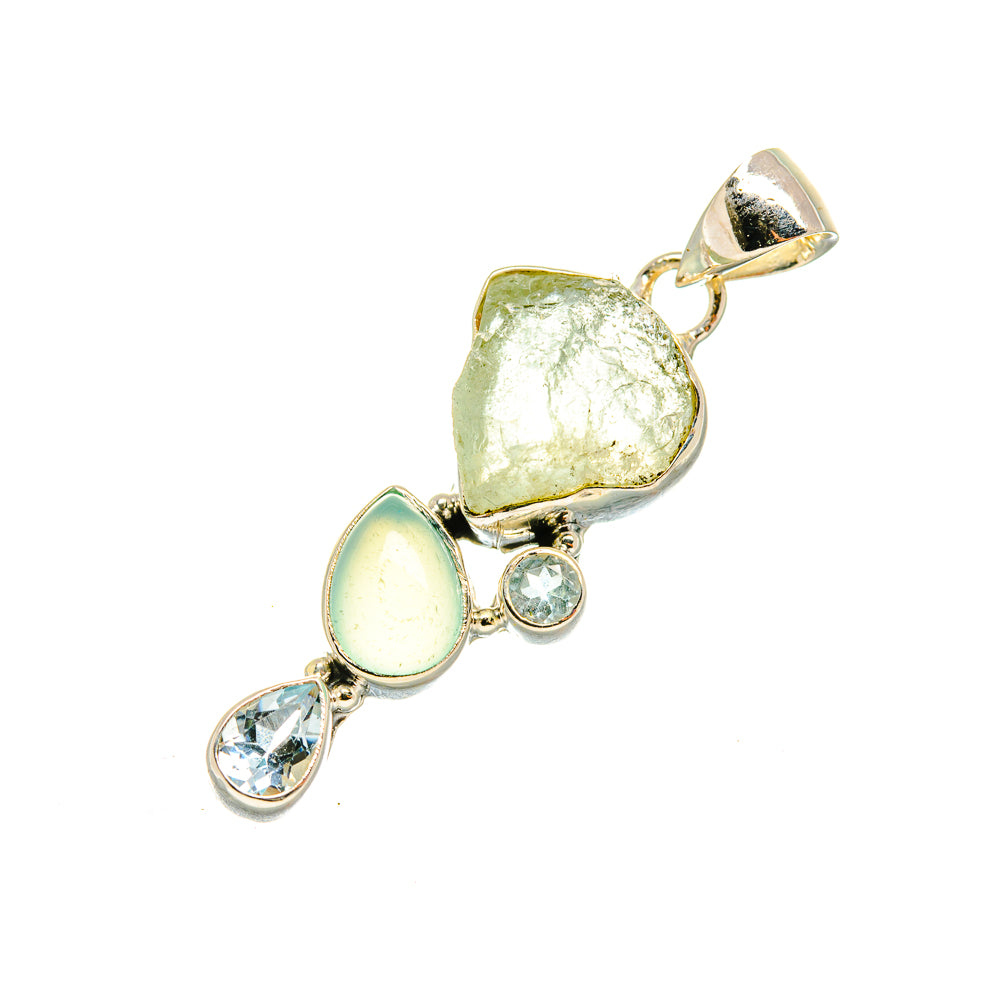 Aquamarine, Blue Topaz Pendants handcrafted by Anasilvercos - PD8011