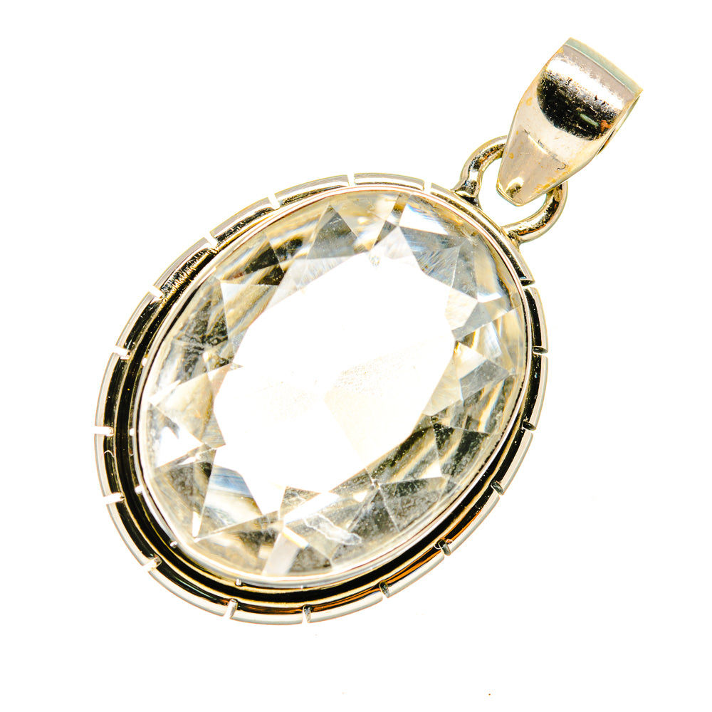 White Quartz Pendants handcrafted by Anasilvercos - PD8037