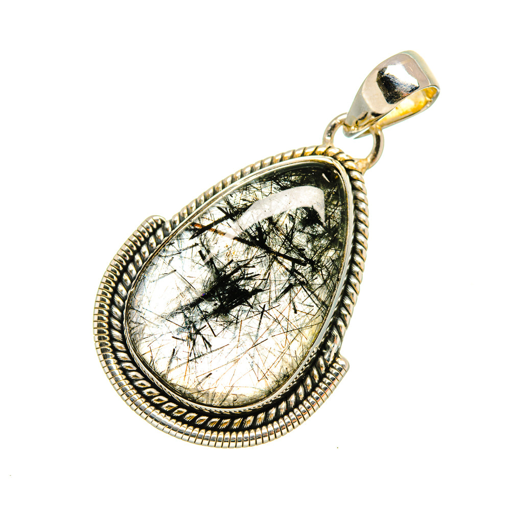 Tourmalinated Quartz Pendants handcrafted by Anasilvercos - PD8048