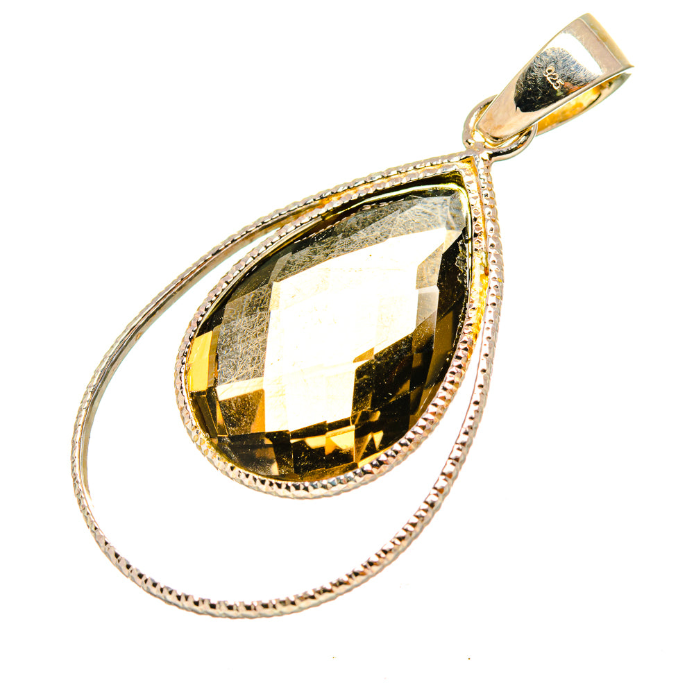 Smoky Quartz Pendants handcrafted by Anasilvercos - PD8054