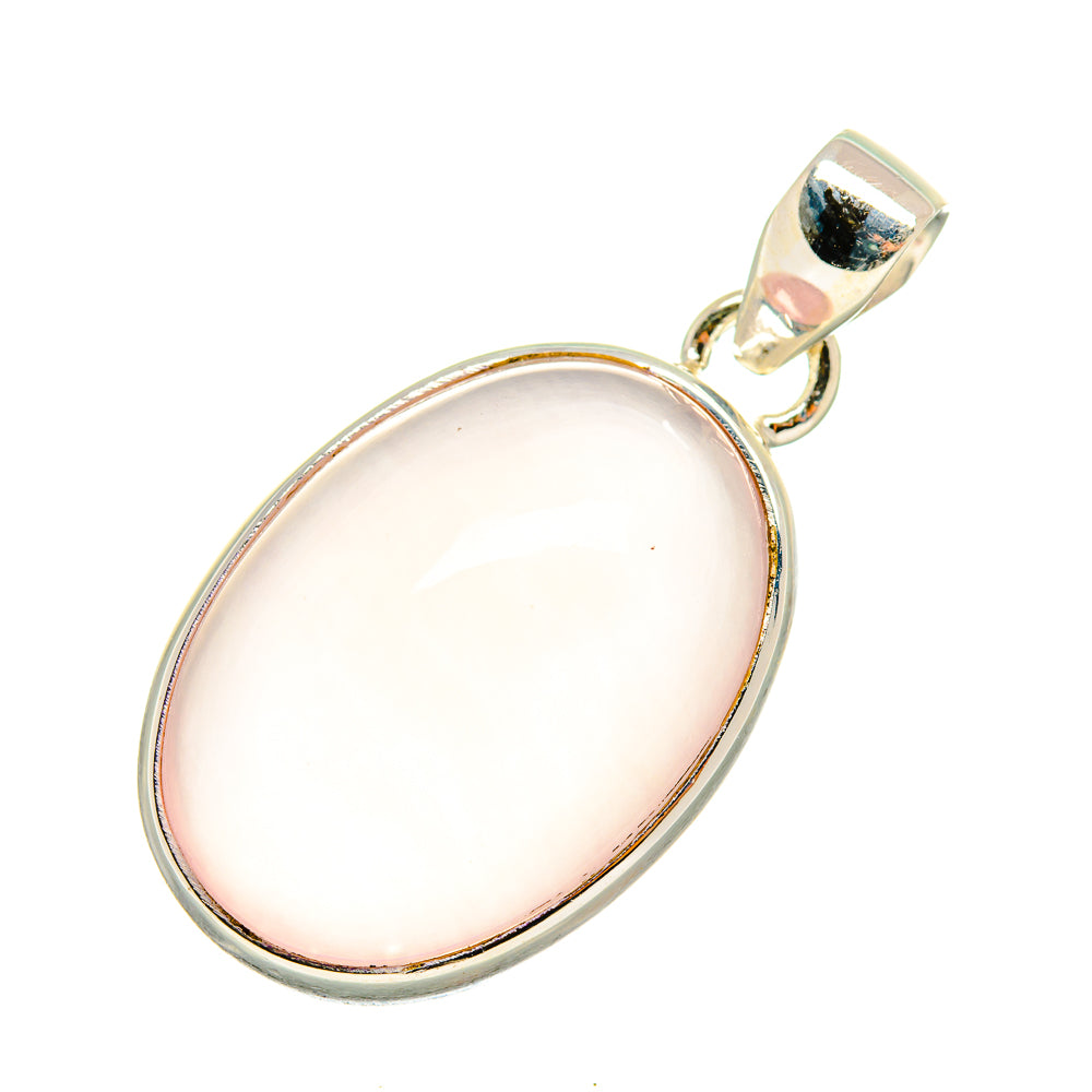 Rose Quartz Pendants handcrafted by Anasilvercos - PD8067
