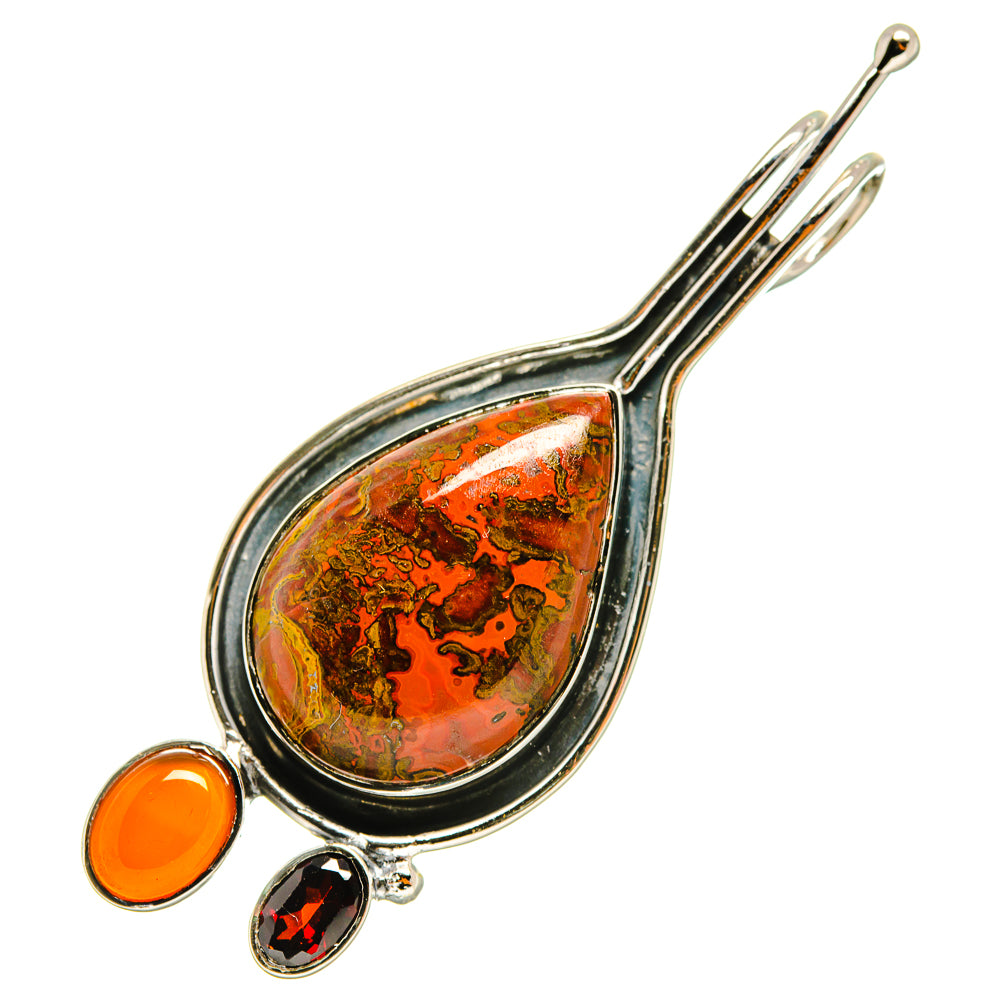 Red Jasper, Carnelian, Garnet Pendants handcrafted by Anasilvercos - PD8137
