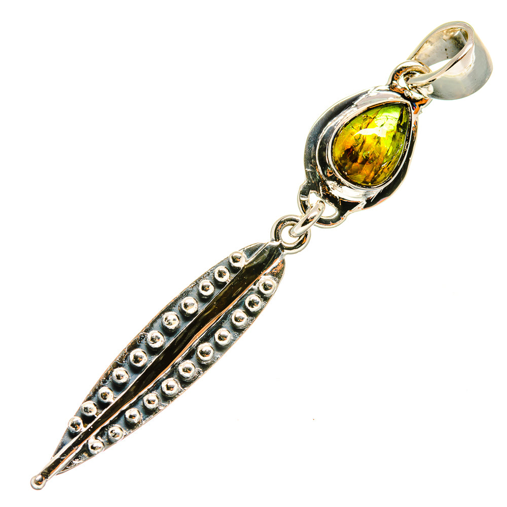 Green Tourmaline Pendants handcrafted by Anasilvercos - PD8140