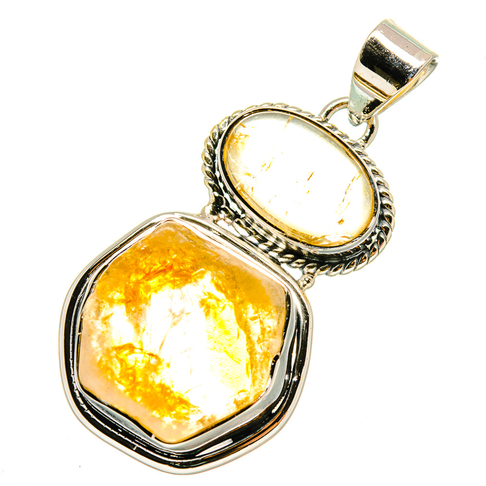 Citrine Pendants handcrafted by Anasilvercos - PD8192