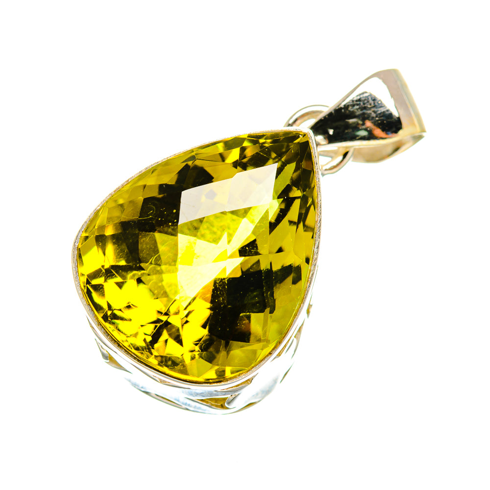 Olive Quartz Pendants handcrafted by Anasilvercos - PD8202