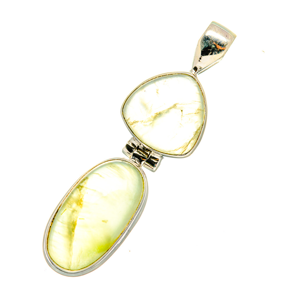 Prehnite Pendants handcrafted by Anasilvercos - PD8205