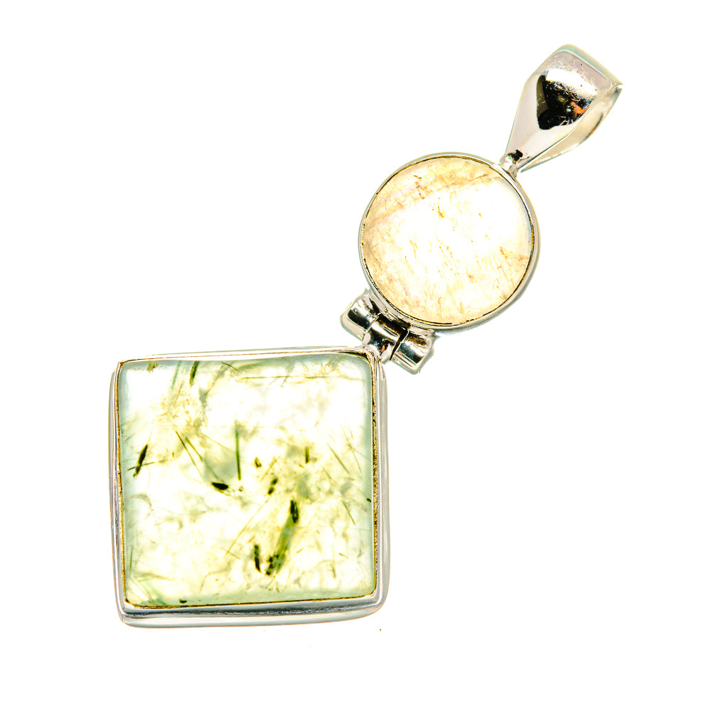 Prehnite Pendants handcrafted by Anasilvercos - PD8221
