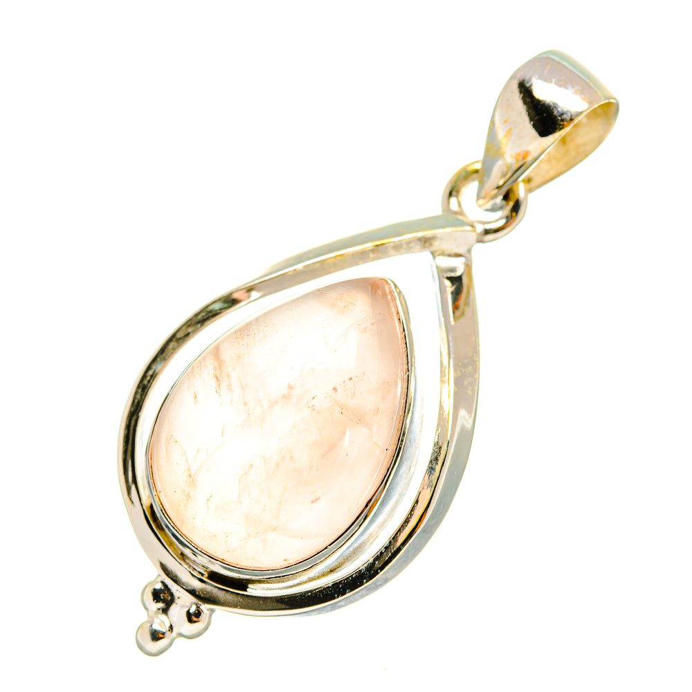 Rose Quartz Pendants handcrafted by Anasilvercos - PD8222