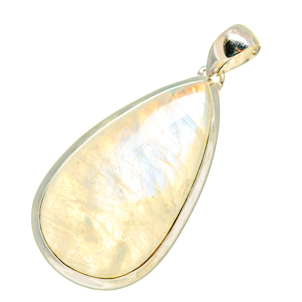 Rainbow Moonstone Pendants handcrafted by Anasilvercos - PD8240