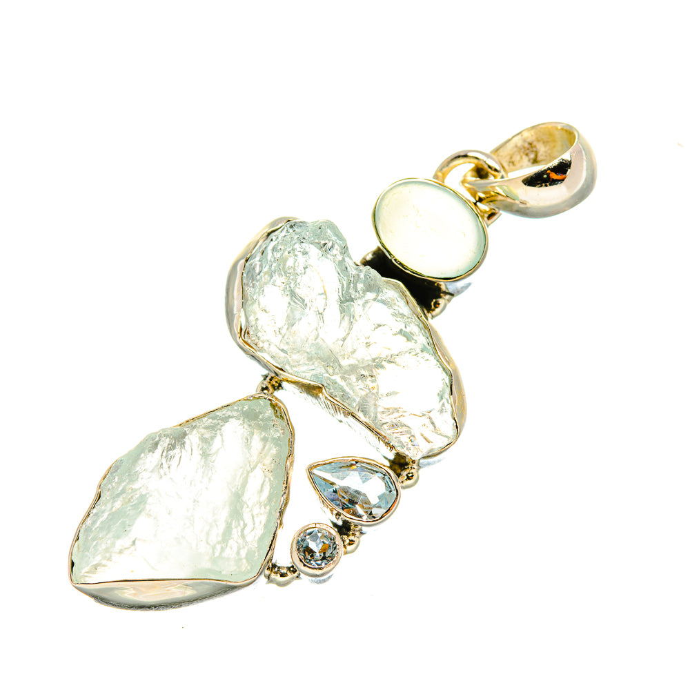 Aquamarine Pendants handcrafted by Anasilvercos - PD8272