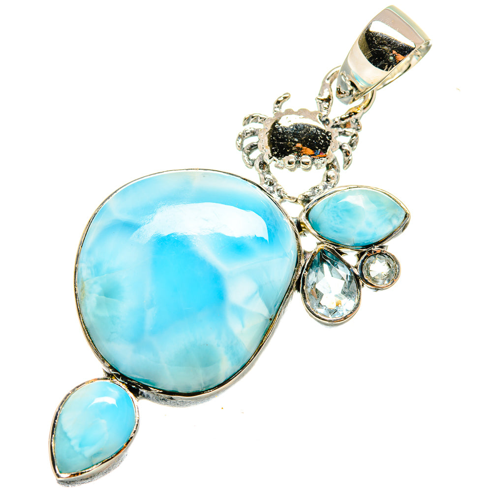 Larimar Pendants handcrafted by Anasilvercos - PD8279