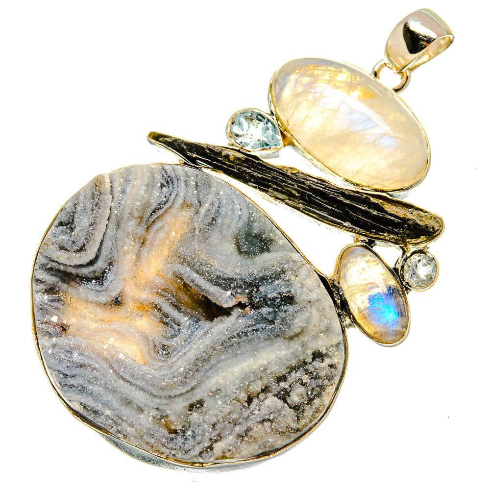 Desert Druzy Pendants handcrafted by Anasilvercos - PD8301