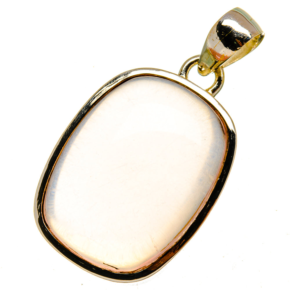 Rose Quartz Pendants handcrafted by Anasilvercos - PD8366