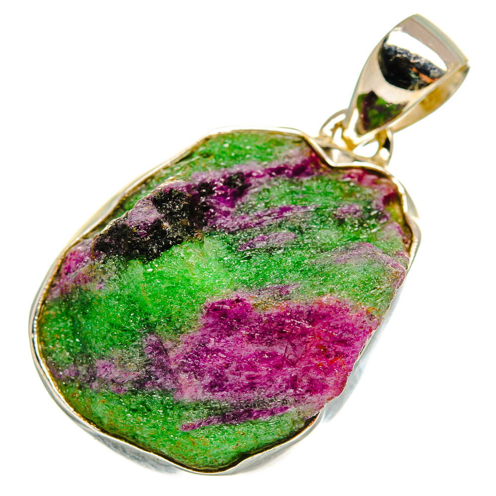 Ruby Zoisite Pendants handcrafted by Anasilvercos - PD8367