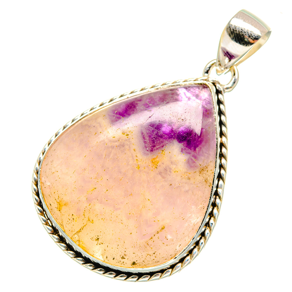 Chevron Amethyst Pendants handcrafted by Anasilvercos - PD8398