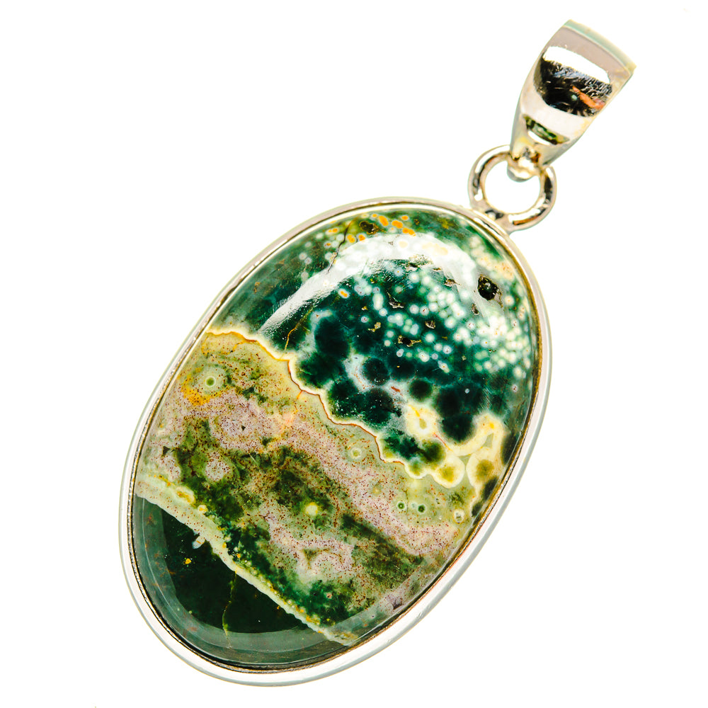 Ocean Jasper Pendants handcrafted by Anasilvercos - PD8402